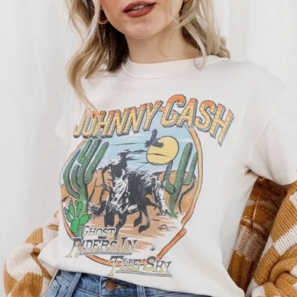 Daydreamer Johnny Cash Ghostrider Tshirt XS - Picture 3 of 10